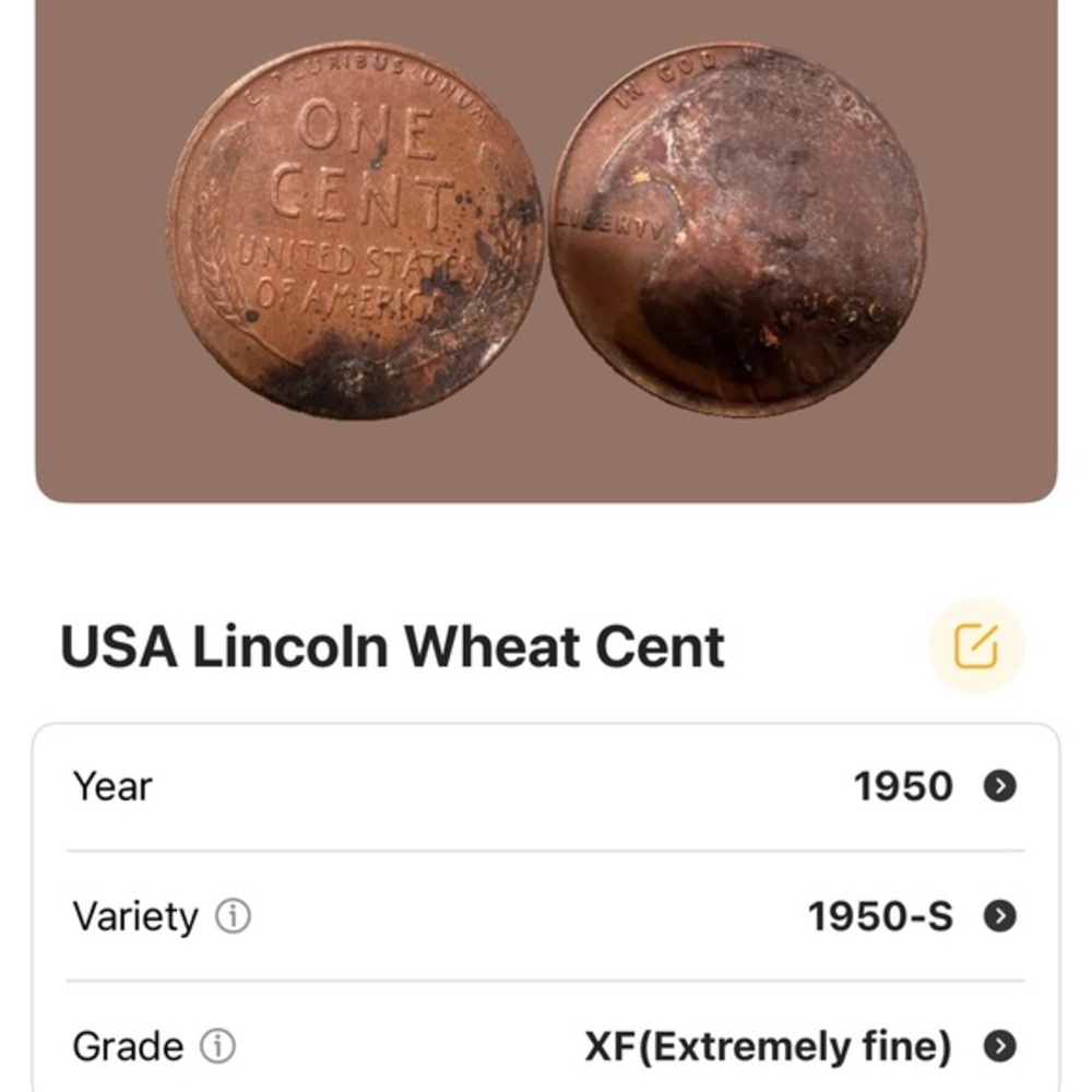 1950 S Lincoln Wheat Penny